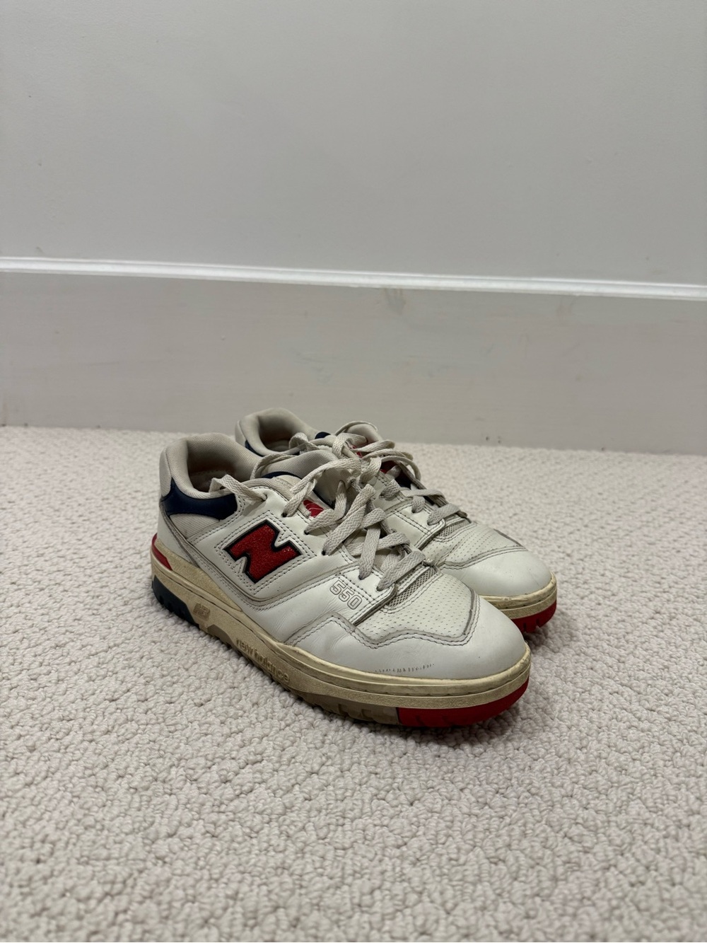 New Balance 550 x Aimé Leon Dore ALD White Red Navy Sneakers